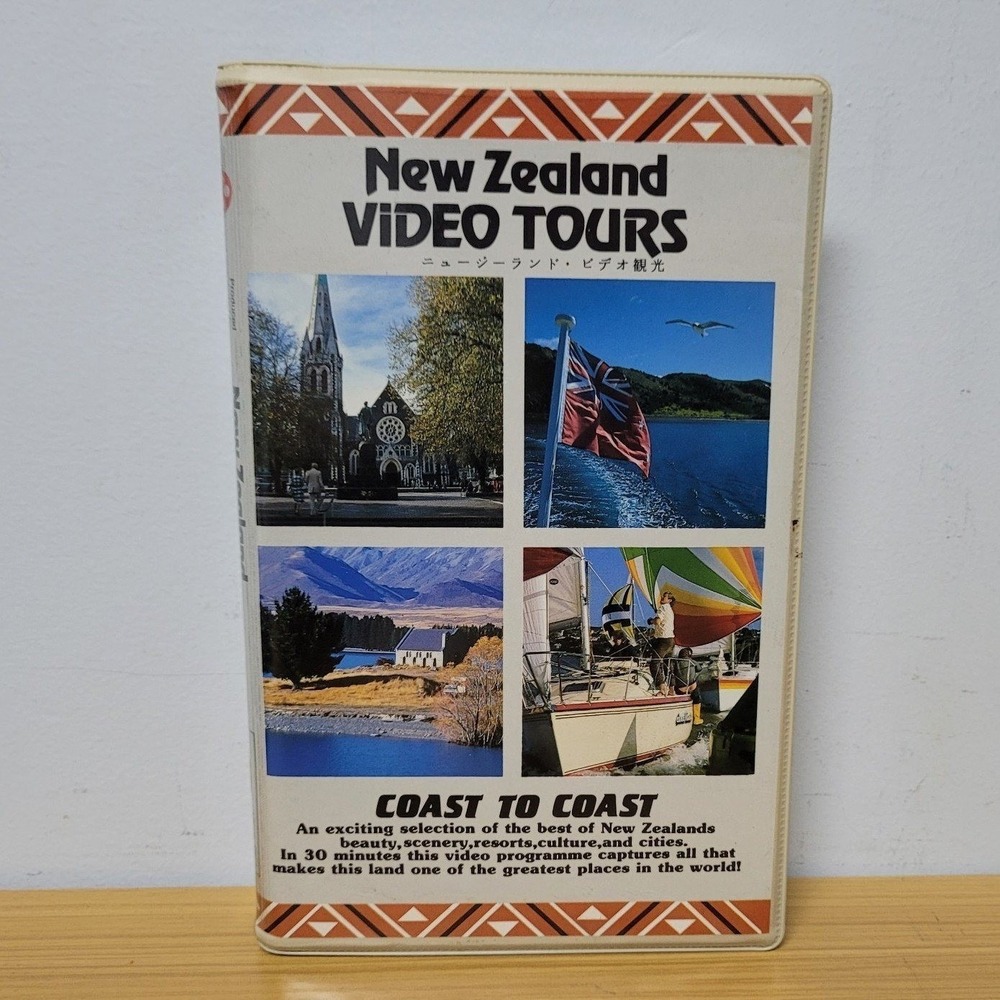 Reynolds VHS Tape New Zealand Video Tours Coast to Coast Cassette Fujifilm